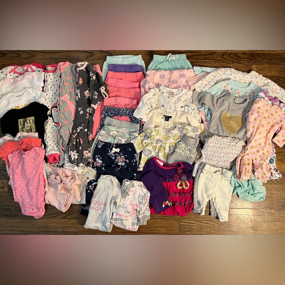 50+ Piece NB-0-3M Baby Girl Bundle
